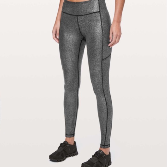 lululemon athletica Pants - Lululemon Speed Up Tight *Foil 28"
Luminosity Foil Print Black Silver